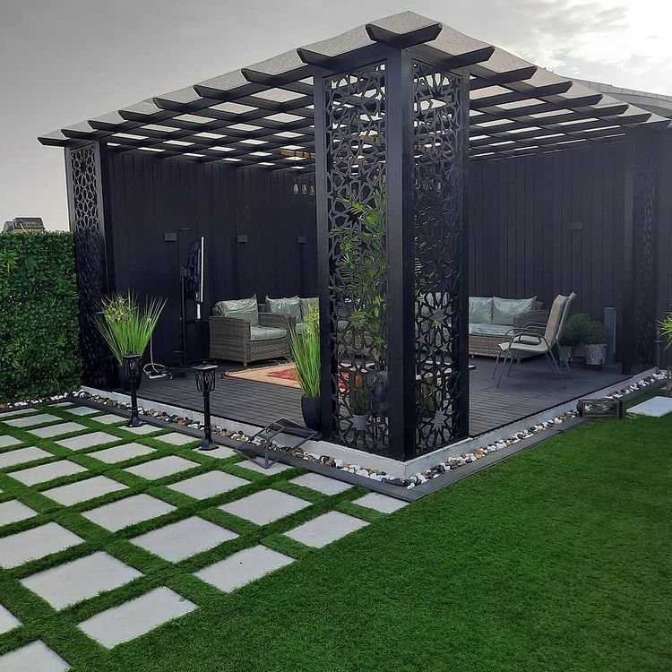 برجولات حديد وخشب بأحدث التصاميم لحديقتك أو بلكونك